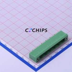 KF2EDGVM-7.62-6P Plug-in Terminal Block Through hole,P=7.62mm Connector Board-to-Board / Socket Closed Screw Fixing 1x6P 7.62mm - Product Image 1