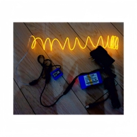 Onduleur à fil EL à batterie au lithium rechargeable 12V avec mode lumière/flash/arrêt constant, adapté aux scénarios d'activités en plein air