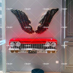 Mobiletto portaoggetti a forma di auto <span class=keywords><strong>Cadillac</strong></span> <span class=keywords><strong>vintage</strong></span>, scultura in ferro stile retrò, fatto a mano, design personalizzabile, scatola portaoggetti, ornamenti. - Product Image 6