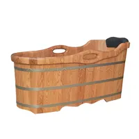 Cedar Wooden Bathtub, Freestanding, Cheap, Small, Barrel