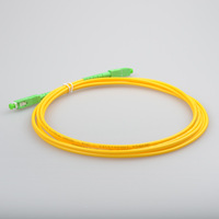 Cordon de brassage fibre optique personnalisé SC/APC-SC/APC 9/125µm Monomode PVC LSZH OFNR OFNP Plenum SM SX 2.0/3.0mm 3m Intérieur