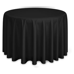 Nappe en polyester bleu marine imperméable et résistante à l'huile, jetable, pour la décoration élégante de la maison, mariage, banquet, fête, utilisation en extérieur - Product Image 1