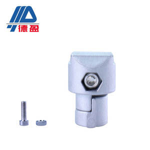 Fixations à angle droit spéciales intégrées pour établi industriel, accessoires pour profilés en aluminium Lean Pipe - Product Image 3