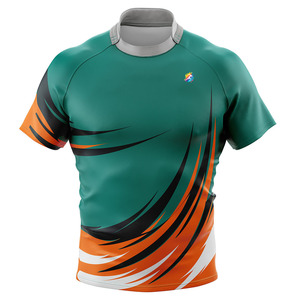 เสื้อรักบี้ชายคุณภาพสูงปี 2022 แบบสั่งทำพิเศษ คอวี แขนกุด ผ้าโพลีเอสเตอร์ 100% น้ำหนัก 180 กรัม - Product Image 3