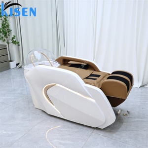 เก้าอี้นวดสระผมไฟฟ้าอัจฉริยะ KISEN Modern Salon Barbershop พร้อมอ่างอะคริลิคสำหรับสระผม - Product Image 2