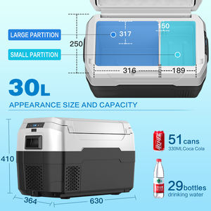 2025 nouveau AXR30 30L petit réfrigérateur de voiture Portable en gros 12V AC DC refroidisseur compresseur congélateur chaud 30L réfrigérateur de voiture - Product Image 3