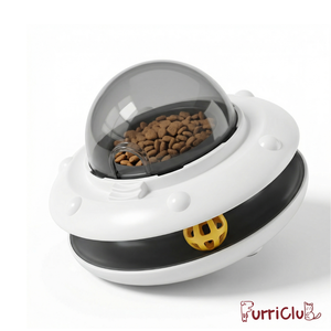 Distributeur automatique <span class=keywords><strong>de</strong></span> nourriture pour chien et chat, jouet pour l'entraînement IQ et le soulagement <span class=keywords><strong>de</strong></span> l'ennui, avec design UFO et boule à clochette - Product Image 4