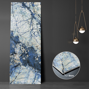 <span class=keywords><strong>Marmo</strong></span> bianco con venature blu piastrelle Decorative per pavimenti in gres porcellanato all'ingrosso di grande formato - Product Image 3