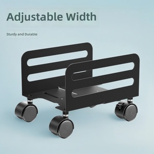 Width <strong>Computer</strong> Host Mobile Rack Desktop Host Box Rack Chassis Rack Cast Iron Host Rack Rotating <strong>Bracket</strong> - Product Image 2