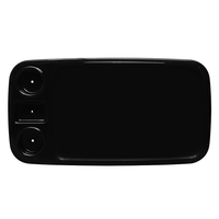 Table de bateau marine extra large en ABS avec porte-gobelets, emplacement pour téléphone, piédestal amovible, ensemble de table à manger pour camping-car, yacht