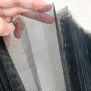 Red plegable plisada negra mate <span class=keywords><strong>mosquitera</strong></span> para ventana altura plegable acordeón insecto malla para ventana de poliéster - Product Image 1