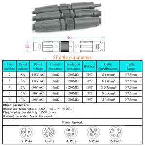 <span class=keywords><strong>M12</strong></span> lắp ráp Cáp nam cho nữ IP67 IP68 không thấm nước tùy chỉnh 3 5 6 12 17 Pin <span class=keywords><strong>M12</strong></span> cảm biến 4 pin 8 Pin kết nối <span class=keywords><strong>M12</strong></span> Cáp - Product Image 5
