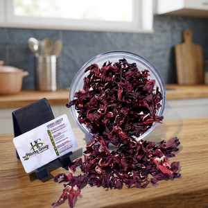 Flores Secas de Hibisco Sabdariffa Egipcias Premium, 24 Meses de Duración, Conservar en Lugar Seco, Marca HERBS GROUP - Product Image 3