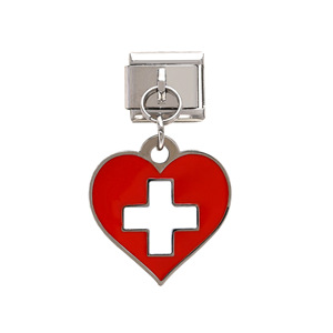 สร้อยข้อมือสแตนเลสสตีลรูปหัวใจสไตล์อิตาลี ของขวัญเครื่องประดับสำหรับทุกเพศ - Product Image 3