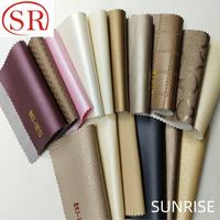 Maßgefertigter Kunstleder-Stoff PU PVC Mikrofaser Glitzer Straußenleder Synthetisches Leder in Rollen für Kleidung Taschen Sofa