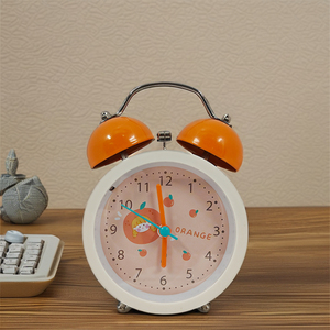 Hiện Đại Thiết Kế Đơn Giản 4 Inch ABS Nhựa Vòng Đồng Hồ Báo Thức Phim Hoạt Hình Phong Cách Bàn Đồng Hồ Với Kim Hiển Thị Và Chức Năng Báo Lại - Product Image 4