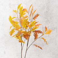 27 pièces de feuilles de chêne artificielles en soie, plantes artificielles polyvalentes pour aménagement extérieur, décoration de mariage et toile de fond