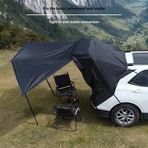Abri <span class=keywords><strong>de</strong></span> <span class=keywords><strong>voiture</strong></span> portable semi-automatique, résistant au vent et au soleil, auvent extérieur en <span class=keywords><strong>toile</strong></span>, protection solaire <span class=keywords><strong>pour</strong></span> <span class=keywords><strong>voiture</strong></span>, utilisation en garage - Product Image 4