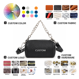 Borse a tracolla piccole da <span class=keywords><strong>donna</strong></span> in pelle vegana Quiet Luxury, con fodera in poliestere, chiusura a cerniera, design casual, catena, all'ingrosso - Product Image 3