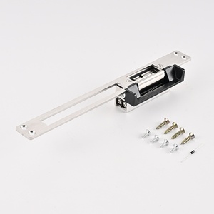 Serrure électrique standard en gros 12V avec plaque frontale longue et courte pour système de contrôle d'accès de portes en bois et en métal - Product Image 4