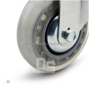 DS Light Duty <span class=keywords><strong>Caster</strong></span> <span class=keywords><strong>3</strong></span> "4" 5 Polegada Transparente Universal Giratória Rodízios Rodas - Product Image 6