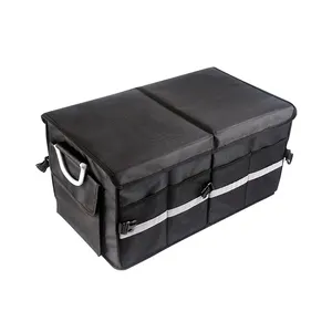 Heavy Duty Collapsible Trunk Storage Organizer Trunk Organizer with Lid for SUV Truck Car Cargo