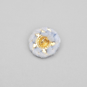 Manufacturer Customized Style Crystal <strong>Glass</strong> Metal <strong>Button</strong> Blue Color <strong>Shank</strong> Round <strong>Button</strong> for Woolen Coat - Product Image 2