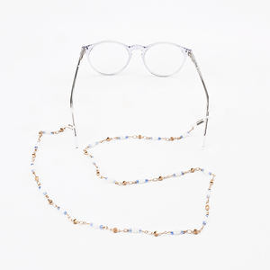 Chaîne de lunettes de mode en gros avec impression de <span class=keywords><strong>logo</strong></span> personnalisé, commande en gros, cordon extensible pour lunettes, sangle à perles pour lunettes de soleil pour femme - Product Image 2