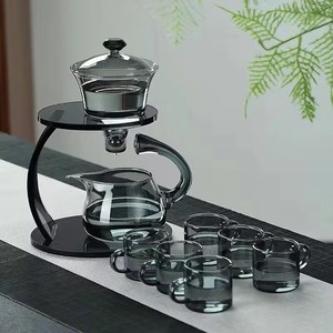 Ensemble de théière et cafetière magnétique semi-automatique multifonction en verre borosilicate haute résistance au chaleur et créatif - Product Image 6