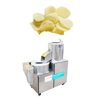 Aardappel Schil- en Snijmachine met Motor 220V 68kg Hoge Capaciteit 150kg/uur Snijden in Plakjes/Stokjes/Dobbelstenen voor Fruit & Groenten