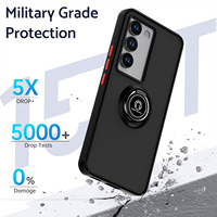 Nouvelle tendance antichoc couverture complète Transparent mat Tpu Pc coque de téléphone avec porte-anneau pour Vivo V29E 5G Y200 5G V30 Lite