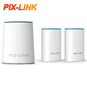 PIX-LINK AC1200 Wifi Mesh Router System Dual Band 802.11ac Wifi 5 Smart Home Wireless Internet and Signal Show LED 2.4G