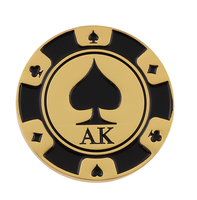 Pièces de poker personnalisées avec logo, jetons en métal plaqué or, argent, laiton, pièces de défi pour souvenirs, clubs, cadeaux