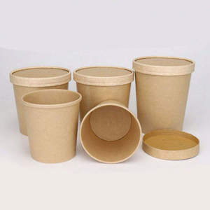 Tazón de Papel Kraft Biodegradable con Revestimiento de PLA para Sopa Caliente, Tazón de Papel Kraft para Llevar Comida, Recipiente para Sopa, Tazas para Sopa - Product Image 2