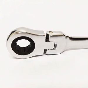 Steel Flexible Head <b>Ratcheting</b> Wrench <b>Spanner</b> Adjustable Hand Tools Keychain Accessories - Product Image 2