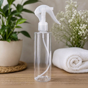 200ml Clear PET Cylinder <b>Spray</b> <b>Bottle</b> with Pump Sprayer for Household Use - Product Image 1