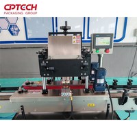 Machine à boucher les bouteilles, bouteilleuse à 4 rouleaux pour l'industrie cosmétique, pharmaceutique, alimentaire et des boissons