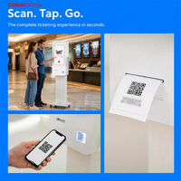 Kiosque de paiement numérique à écran tactile pour usage commercial en intérieur, terminal en libre-service avec SDK activé pour les hôtels, la vente au détail, la restauration et les espaces publics