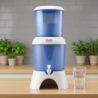 Système de purification d'eau par gravité de 3,7 gallons pour table, avec filtre UF et charbon, pour la consommation directe à domicile