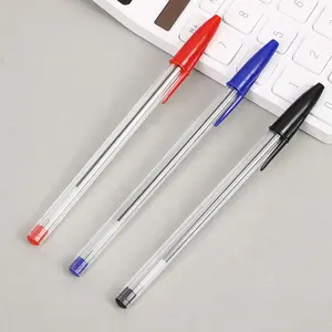 Wholesale 934Classics Simple Clear Sticker Ballpoint Pen Best Plastic Advertising Pen For Restaurant Hotel Cheap Low Price