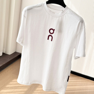 Camiseta de manga corta con estampado limitado On Cloud 2025 para hombre y mujer, camiseta transpirable de manga corta con letras que combina con todo - Product Image 1