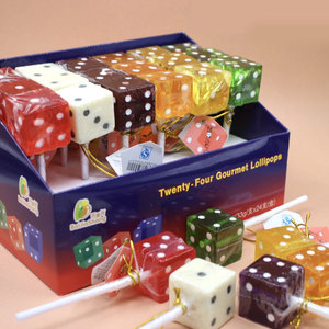 Wholesale Halal Sweet Dice Shape Cube <strong>Sugar</strong> Drop Coated Jelly <strong>Candies</strong> Hard Cube <strong>Candy</strong> Lollipop - Product Image 2
