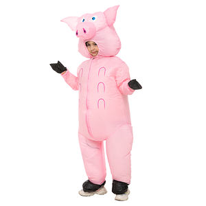 Cerdo inflable traje de Halloween Unisex adulto cuerpo completo cerdo inflable traje de un tamaño (Piggy) Rosa - Product Image 5