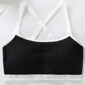 Un pezzo di colore della caramella Beauty Back Wireless adolescenti ragazze reggiseno con cuscinetto rimovibile reggiseno da allenamento in <span class=keywords><strong>cotone</strong></span> per ragazze adolescenti - Product Image 4