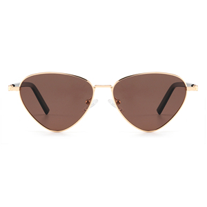 Gafas de sol tipo ojo de gato, montura completa plateada, lentes polarizadas verdes, protección solar unisex para adultos - Product Image 6