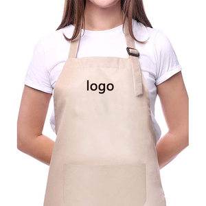 Delantal de Cocina Unisex con Logotipo Personalizado <span class=keywords><strong>para</strong></span> Barbería, Personal de Limpieza, Hotel, Salón de Belleza, Color Liso, Poliéster, Sin Costuras - Product Image 4