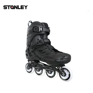 Roller skates fitness profissionais para adultos, atacado, preto, 4 rodas, slalom, patins inline, para adultos e iniciantes