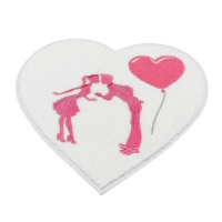 Patchs de créateur de luxe en forme de cœur, patchs lettres en chenille, patchs Chrome Heart pour pochette, designs cadeaux rose amour pour la Saint-Valentin