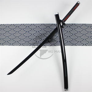 Black Demon Slayer Cosplay <span class=keywords><strong>Tanjiro</strong></span> accessoires d'arme léger anime japonais jouet <span class=keywords><strong>épée</strong></span>s avec gaine - Product Image 4