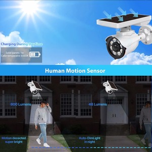 <b>Solar</b> Dummy <b>Camera</b> Built-in Battery Security Outdoor Fake <b>Camera</b> Human LED Light Motion Sensor CCTV Surveillance - Product Image 4